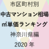 51地域別【中古マンション相場 ㎡単価ランキング＆マップ】神奈川県編 2020年