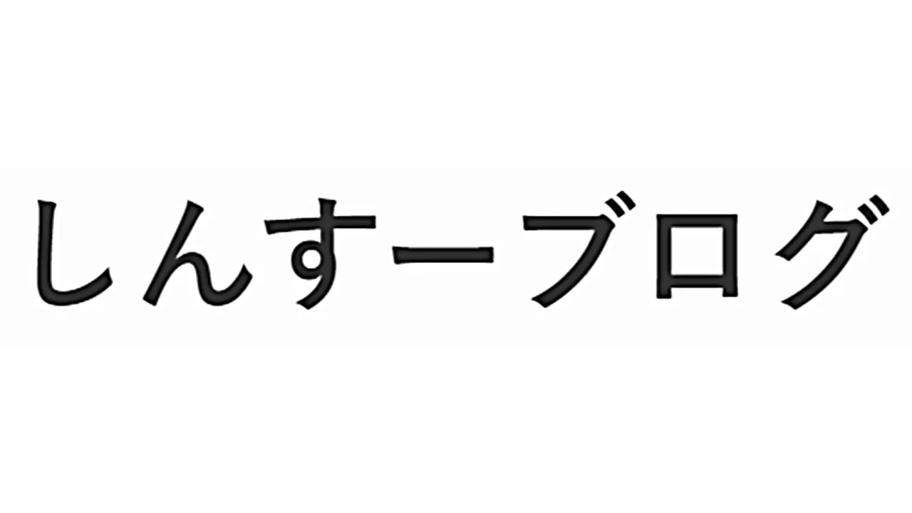 しんすーブログ